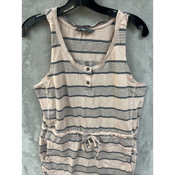 The North Face Dress‎ Women’s L Pink Striped Drawstring Pockets Coastal Vacation - Picture 2 of 7